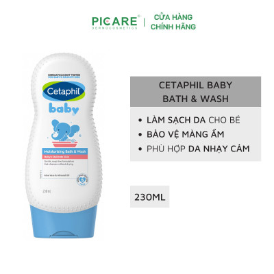 Sữa tắm cho bé Cetaphil Baby Moisturizing Bath & Wash 230ml dưỡng ẩm