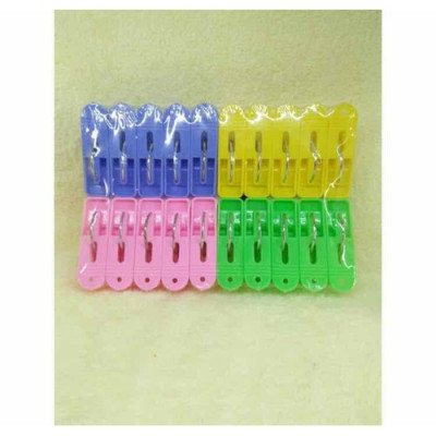 Combo 2 vỉ kẹp nhựa (40 cái) quần áo loại đại