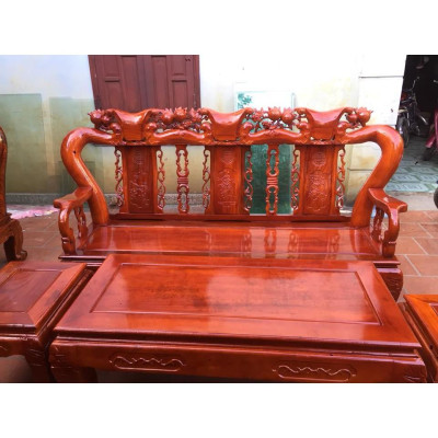 Bộ bàn ghế phòng khách minh quốc đào gỗ xà cừ