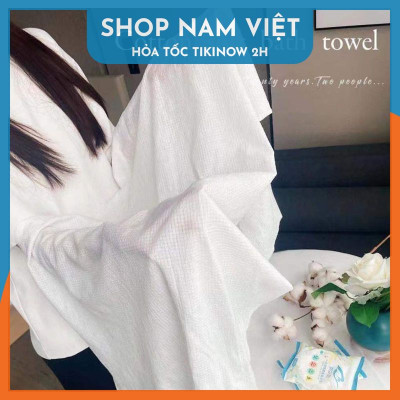 Khăn Tắm Nén Du Lịch 70x140cm Dạng Viên Nén Làm Từ Cotton Tự Nhiên, Sử Dụng Nhiều Lần