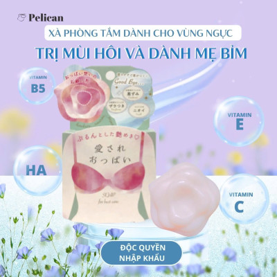 Xà Phòng Tắm Dành Cho Ngực Pelican Lovely Boob Care Soap (70 G)