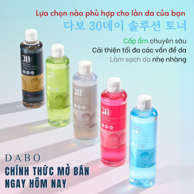Nước hoa hồng Hyaluronic dưỡng trắng da chống nhăn siêu cấp ẩm - DABO Hyaluronic Acid 8 Soothing Toner 300ml