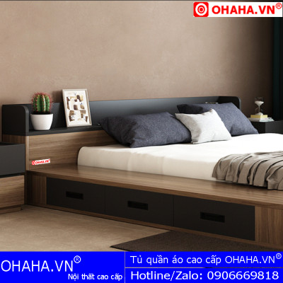 Giường ngủ cao cấp OHAHA (GN104) 