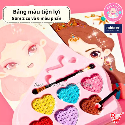Bộ trang điểm thiết kế thời trang tổng hợp Mideer 3 trong 1 - Princess Fantasy Makeup - Dành cho bé gái từ 3 tuổi