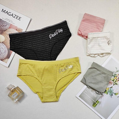 Quần Lót Cạp Thấp in Chữ Pink Play Phong Cách Cá Tính Mẫu Mới (WL53)