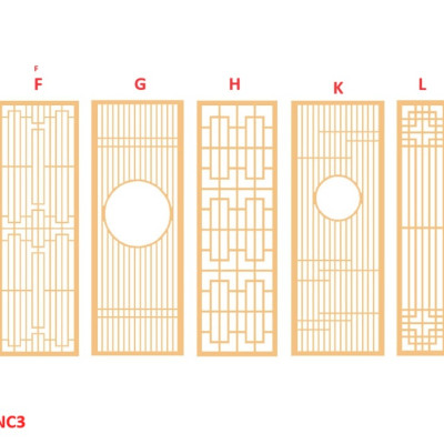 Vách ngăn CNC cho phòng khách, nhà bếp, nhà hàng, spa CNC03 - Nội thất lắp ráp Viendong Adv