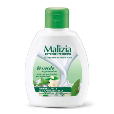 Dung dịch vệ sinh trà xanh và hoa nhài Malizia Refreshing Intimate Wash 200ml tặng kèm móc khóa