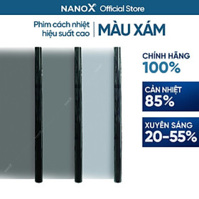 Phim cách nhiệt màu xám, chống chói NanoX