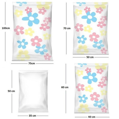 Bộ 10 Túi Chân Không Đựng Chăn Màn, Quần Áo - Gọn Gàng, Tiện Lợi + Tặng Bơm Hút Chân Không