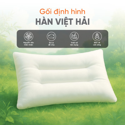 Ruột gối định hình thư giãn cổ, massage cổ, chống ngáy 45x65 cm