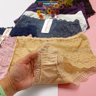 Quần lót phối ren đẹp, mềm mại , hàng thái lan - Form L, giao màu ngẫu nhiên 5575