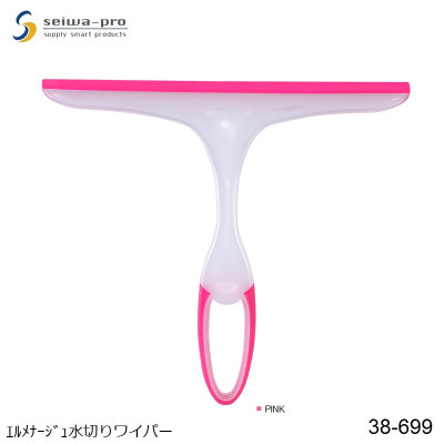 Cây lau kính cầm tay Seiwa Pro lưỡi gạt Silicon 24.5 cm - Hàng nội địa Nhật Bản - Giao màu ngẫu nhiên