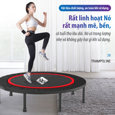 BG Sàn nhún 40INCH lò xo cao cấp, Trampoline (100x100cm) - Hàng nhập khẩu