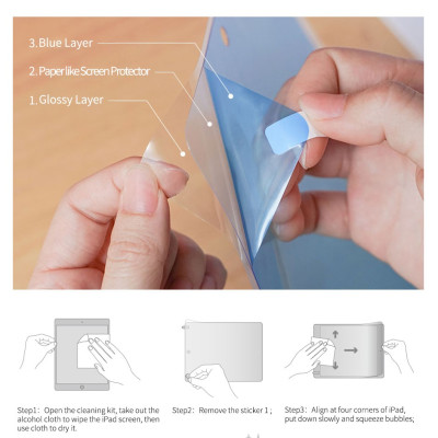 Dán Wiwu Màn Hình iPaper Like Protect Film Dành Cho Ipad Chống Vân Tay, Ánh Sáng Xanh - Hàng Chính Hãng