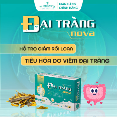 Viên uống Đại Tràng No.va hỗ trợ sức khỏe đại tràng, rối loạn tiêu hóa do viêm đại tràng (30 viên) - Nutramed