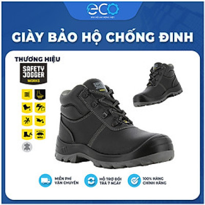 Giày bảo hộ cổ cao chống trơn trượt, chống dầu, chống va đập form thể thao