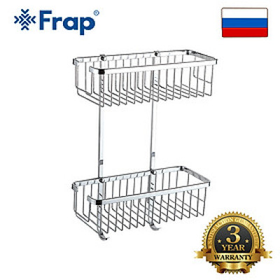 Giá thẳng đôi để đồ vệ sinh Frap F353-1 Hàng Chính Hãng Nhập Khẩu