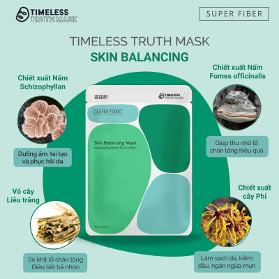 Mặt nạ Lụa Peptide se khít lỗ chân lông Timeless Truth Mask (Hộp 5 tấm x 30ml)