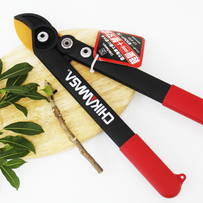 Kéo cắt cành trợ lực cao cấp Nhật Bản Chikamasa LP-450 chiều dài lưỡi 43mm - lưỡi thép carbon chất lượng cao siêu bén - Cắt ngọt, không bám dính, liền sẹo nhanh