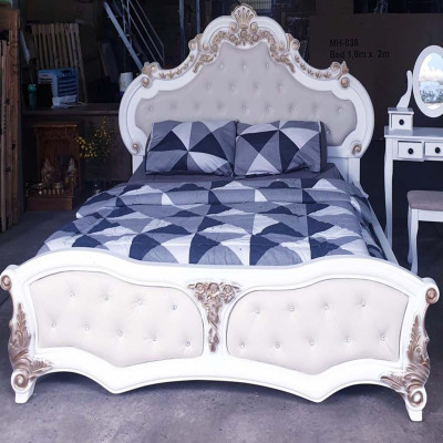 Giường ngủ gỗ cổ điển xuất khẩu 