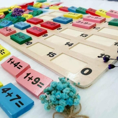 Đồ Chơi Trí Tuệ Cho Bé, Domino Toán Học 110 Quân, Đồ Chơi Giáo Dục, Giúp Con Vừa Chơi Domino Vừa Học Toán