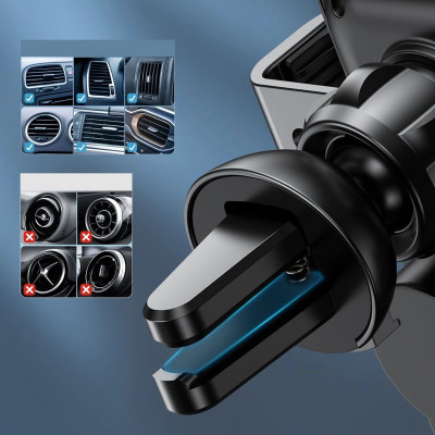 Gía đỡ điện thoại Choetech T201 tích hợp sạc không dây trên ô tô 15w - Hàng chính hãng