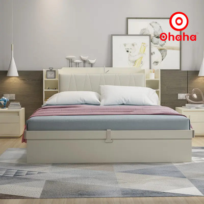 Giường ngủ gỗ công nghiệp bọc nệm Ohaha - GN009