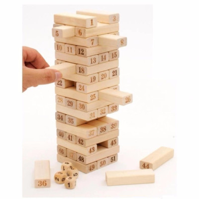 Bộ đồ chơi rút gỗ mini 54 thanh - Hàng chính hãng