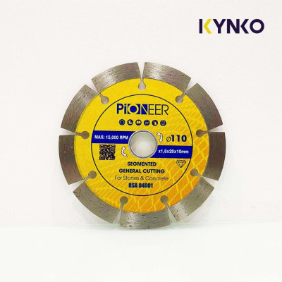 LƯỠI CẮT GẠCH ĐÁ 9 RĂNG PHI Ø 110MM RSA04001 chuyên cắt gạch, đá chất lượng cao chính hãng