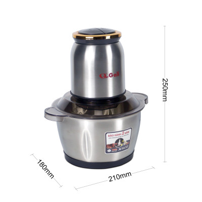 Máy xay thịt Gali GL-1920P Dung tích 2 Lít, Motor 100% bằng đồng, có 2 tốc độ xay. Hàng chính hãng chất lượng cao, bảo hành 24 tháng