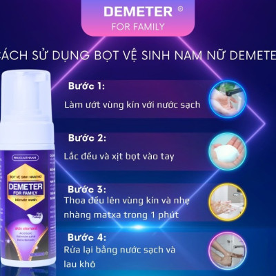 Dung dịch vệ sinh nữ nam tạo bọt Demeter 150ml ( Dùng cho cả nam và nữ )
