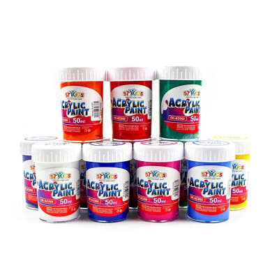 Vỉ 12 Màu Acrylic 50 ml - Stakids SK_AC050