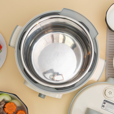 Nồi áp suất điện lòng nồi Inox Kalpen P5 dung tích 6L công suất 1300W chuẩn Đức, bảo hành 2 năm - Hàng chính hãng