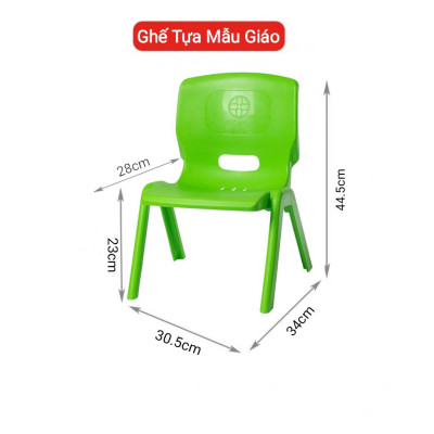 Ghế nhựa trẻ em - ghế tựa mẫu giáo cao cấp chắc chắn tiện lợi cho bé ngồi học ( chống gù lưng )