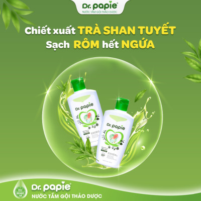 Mua Nước Tắm Thảo Dược Dr.Papie Chai lớn 500ml Cho Bé Sơ Sinh Đến 3 Tuổi Tặng 2 Khăn Sữa