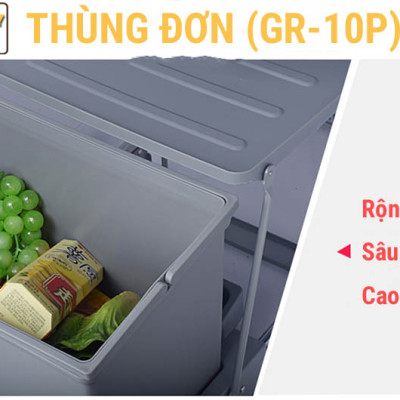 Thùng rác âm tủ bếp nhấn mở tự động cam kết chính hãng Grob
