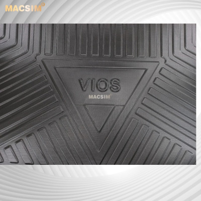 Thảm lót cốp Vios 2014-2022 (qd) nhãn hiệu Macsim chất liệu tpv cao cấp màu đen