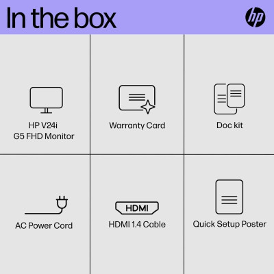 Màn hình HP V24i G5 65P59AA 23.8 inch FHD/ 75Hz/5ms IPS - Hàng Chính Hãng