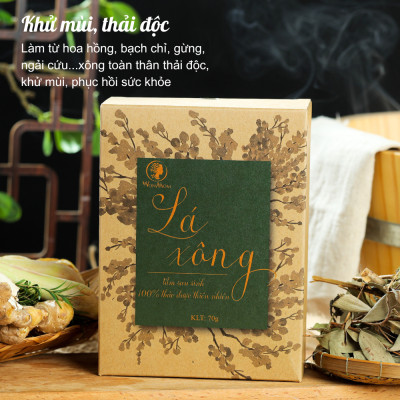 Lá xông giúp khử mùi, giải cảm, lưu thông khí huyết Wonmom 70g