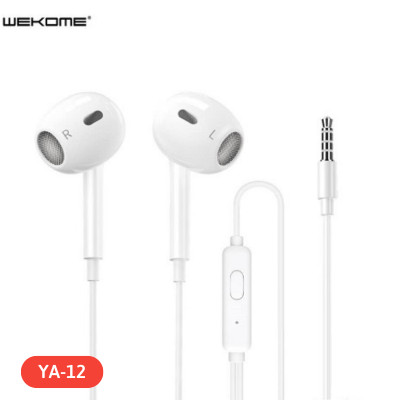 Tai nghe dây WEKOME YA12 Jack cắm 3.5mm, có Mic độ dài 1m2( hàng chính hãng)