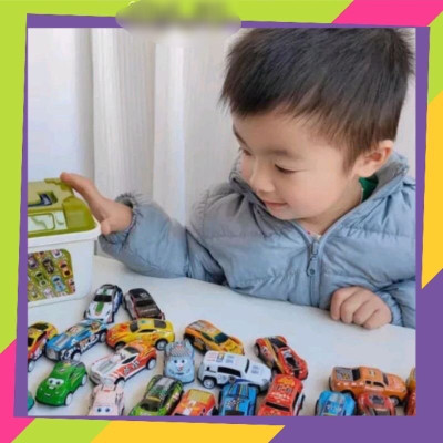 Combo hộp 30 xe ô tô đồ chơi , nhỏ nhắn xinh xắn , nhiều màu sắc