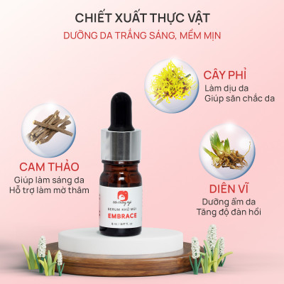 Combo 2 Serum khử mùi Embrace ngăn mùi hôi nách hôi chân hỗ trợ giảm mồ hôi và làm sáng vùng da dưới cánh tay