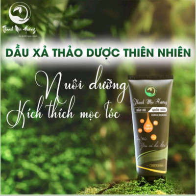 Dầu xả phục hồi tóc hư tổn chẻ ngọn gãy rụng Thanh Mộc Hương chính hãng 200ml 