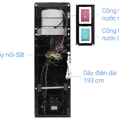 Cây nước nóng lạnh Toshiba RWF-W1917TV(K) - Hàng chính hãng - Chất lượng Nhật Bản - Bảo hành chính hãng 12 tháng