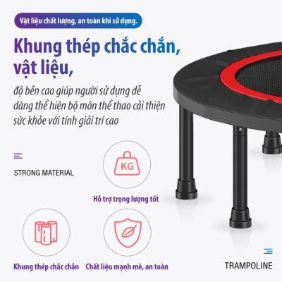 BG Sàn nhún 40INCH lò xo cao cấp, Trampoline (100x100cm) - Hàng nhập khẩu