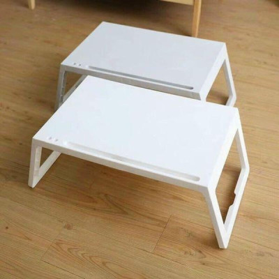 BÀN NHỰA GẤP GỌN THÔNG MINH CÓ KHE ĐỂ DIỆN THOẠI & IPAD VÀ CẮM BÚT PHONG CÁCH HÀN QUỐC