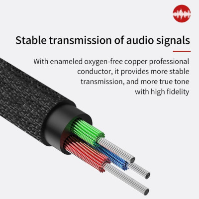  Dây cáp âm thanh Audio 3.5 Baseus M30 LV141- hàng chính hãng.