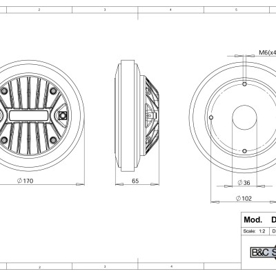 Loa Treble B&C SPEAKERS DE90TN (1cái) – Hàng Chính Hãng