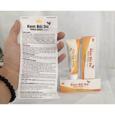 Kem bôi da Thảo dược Kingphar, tube 25g, dưỡng ẩm, ngừa mụn, giảm mẩn ngứa trên da