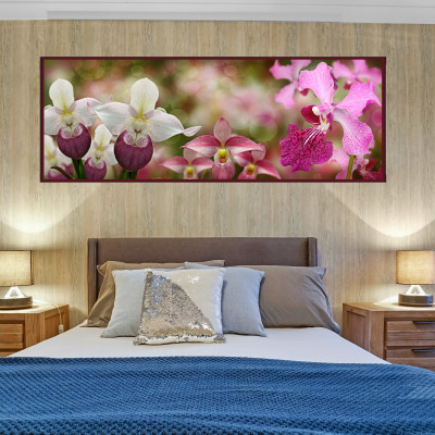 TRANH TREO PHÒNG NGỦ tông hồng tím lãng mạn, PVP-PN010